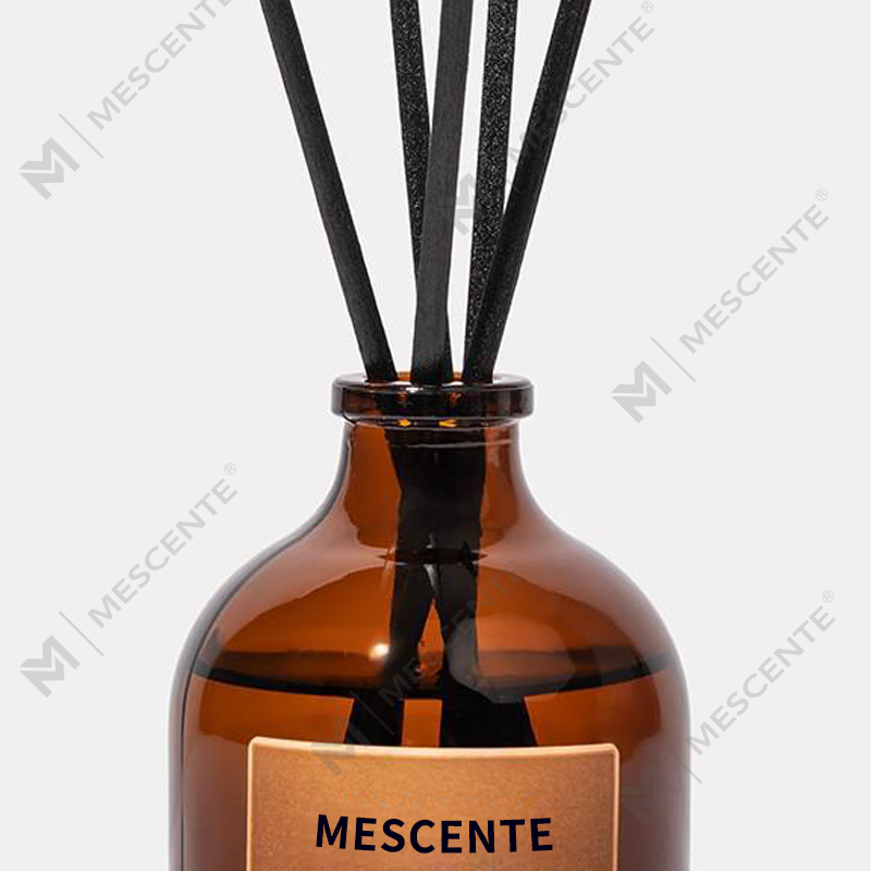 Big Black And Gold 100ml Iridescent Luxury Glass Colourful Sticks Fiber Reed Diffuser Air Freshener Solvent