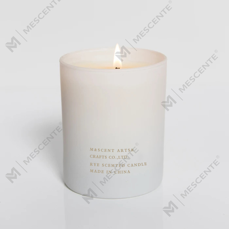 M&Scent Wholesale Cheap Private Label Large White Wood Wick Aromatherapy Scented Essential Oil Candles