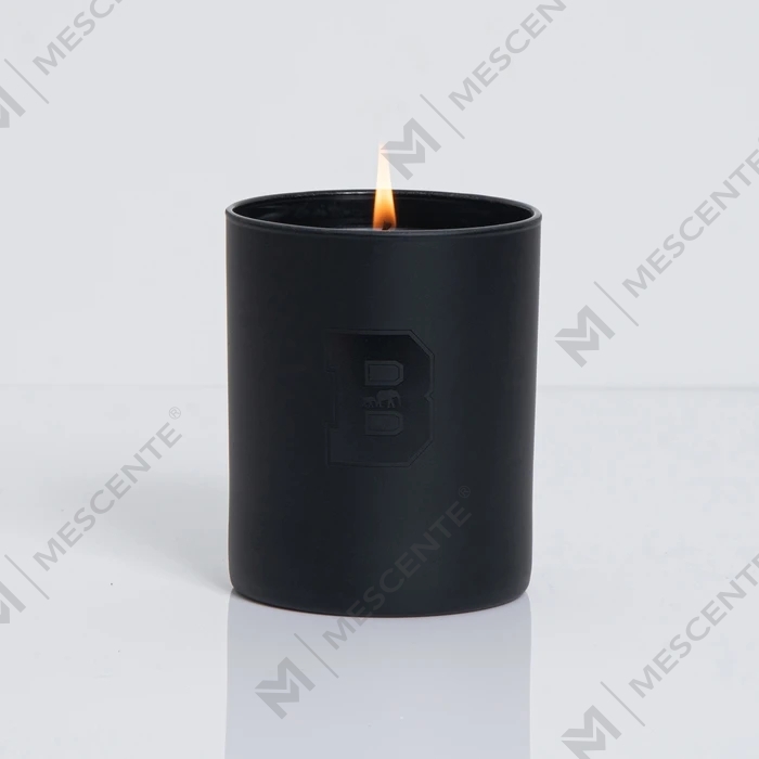 M&Scent Wholesale Luxury Black Unique Jars Wedding Decorative Scented Soy Candles With Crystals