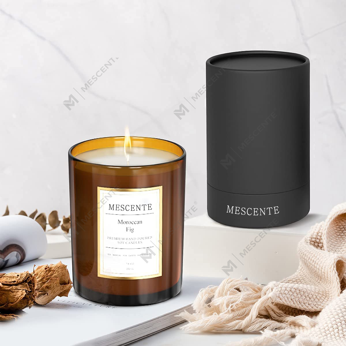 M&Scent Wholesale Bulk Order Luxury Custom Private Label Scented Soy Wax Candles Gift Set