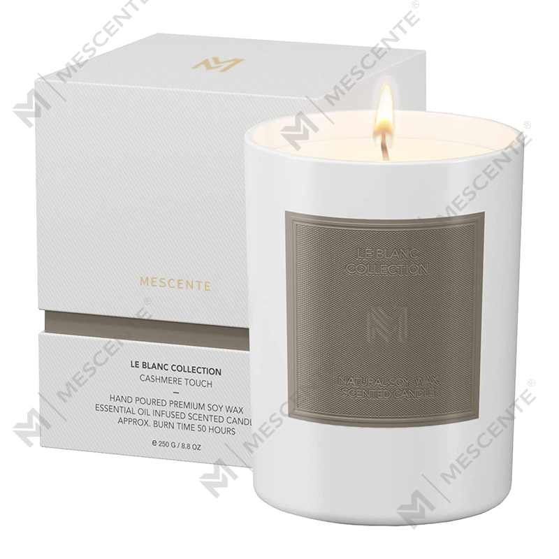 M&Scent Wholesale Custom Luxury Black Glass Jar Christmas Aromatherapy Soy Wax Candle Sets