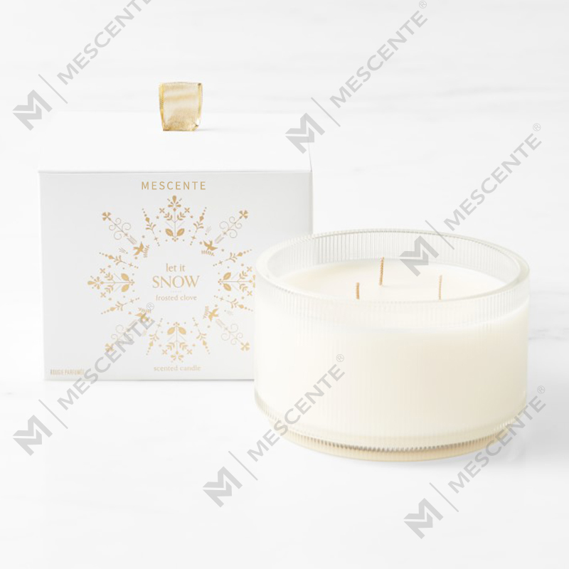 M&Scent Custom Made Logo Homemade Organic Clarity Scented Soy Candles Private Label In Glass Jar