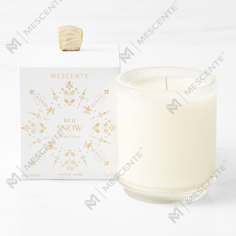 M&Scent Custom Made Logo Homemade Organic Clarity Scented Soy Candles Private Label In Glass Jar