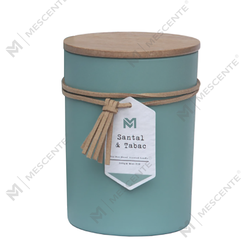 M&Scent Wholesal Private Label Wood Lid Aromatherapi Scent Soy Wax Candle Gift Set In Glass Jar