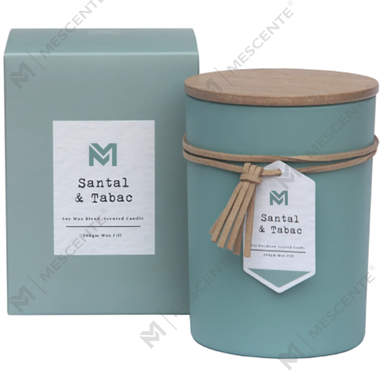 M&Scent Wholesal Private Label Wood Lid Aromatherapi Scent Soy Wax Candle Gift Set In Glass Jar