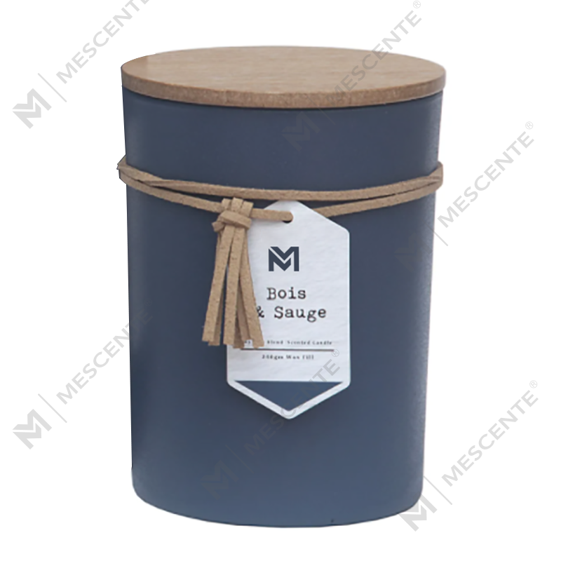 M&Scent Wholesal Private Label Wood Lid Aromatherapi Scent Soy Wax Candle Gift Set In Glass Jar