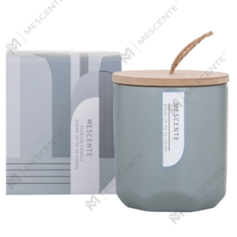 M&Scent Custom Luxury Create Your Own Wooden Wick Scented Soy Candle Manufacturer in Glass Jar