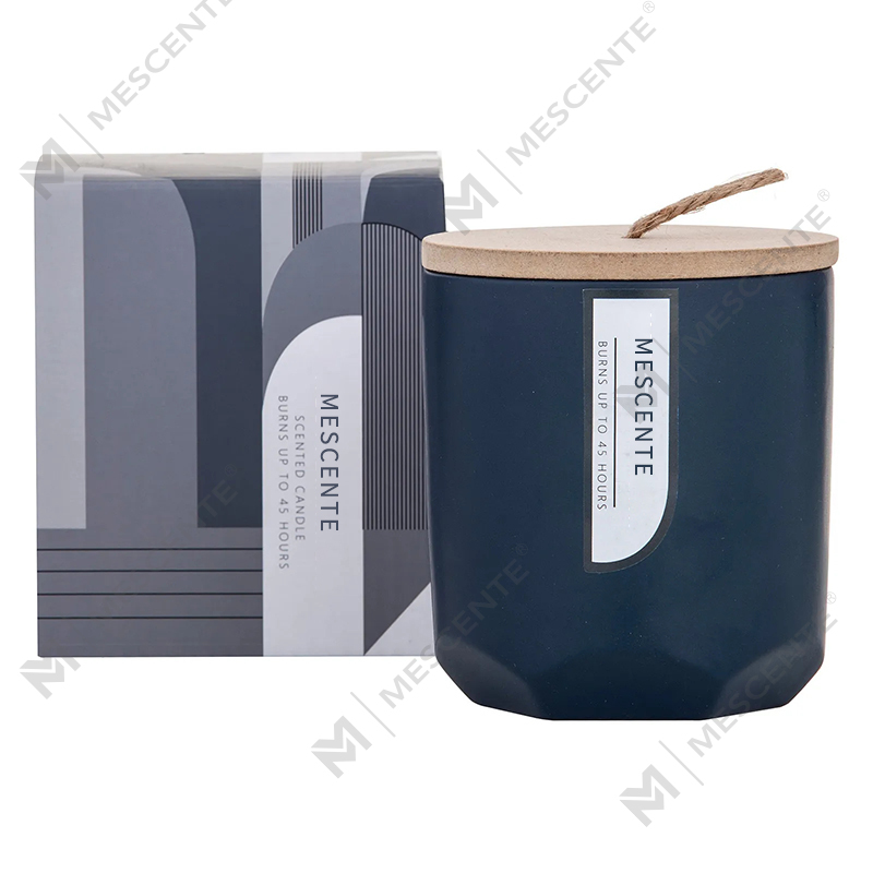 M&Scent Custom Luxury Create Your Own Wooden Wick Scented Soy Candle Manufacturer in Glass Jar