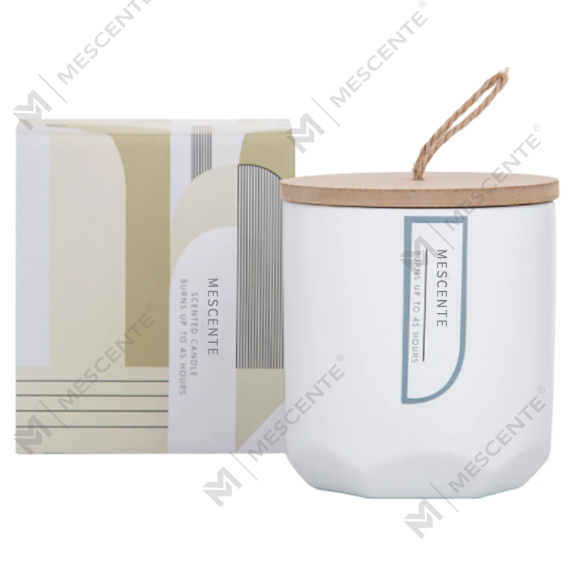 M&Scent Custom Luxury Create Your Own Wooden Wick Scented Soy Candle Manufacturer in Glass Jar