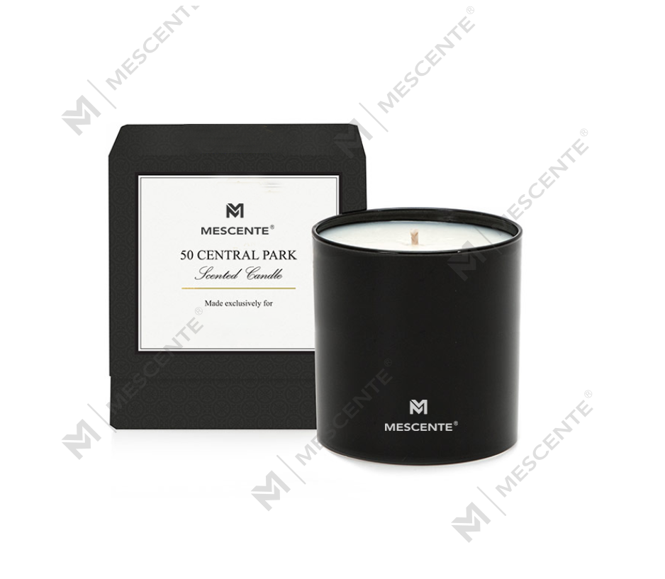 M&Scent Wholesal Luxury Private Label Chrome Male Aromatherapy Candles 22 Oz With Crystals Inside