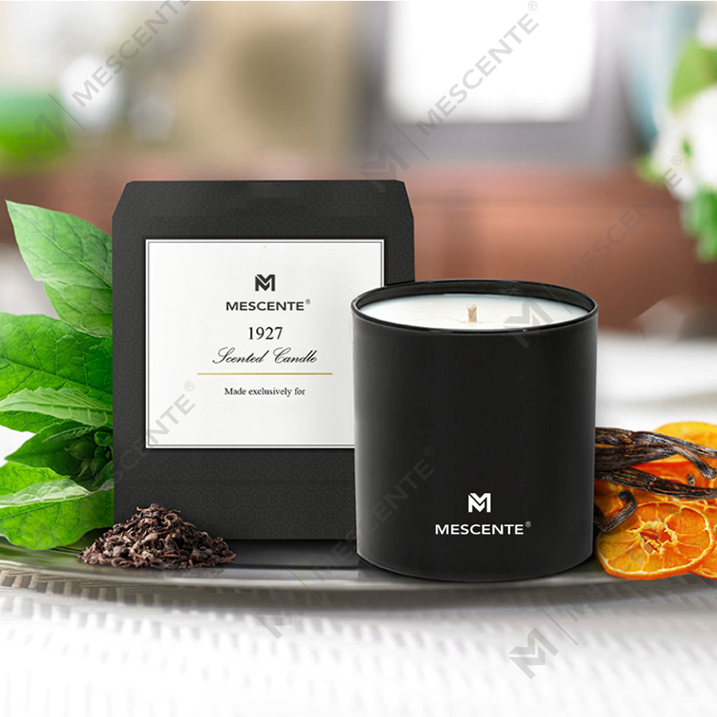 M&Scent Wholesal Luxury Private Label Chrome Male Aromatherapy Candles 22 Oz With Crystals Inside