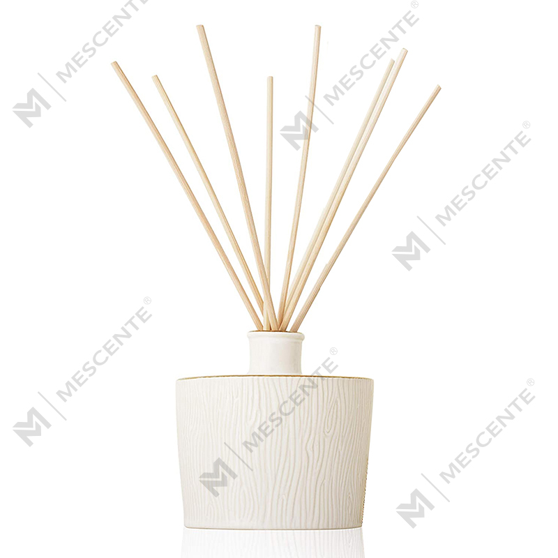M&Scent Wholesale Luxury Glass Bottle Stik Fiber Round Wood Screw Aroma Reed Diffuser Gift Sets