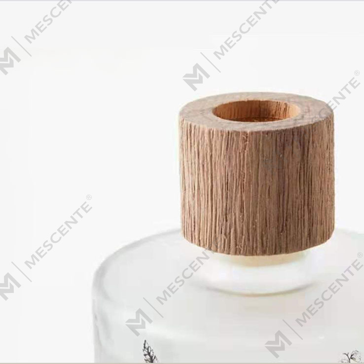 M&Scent Wholesale Luxury Custom Decorative Amber Glass No Fire Unique Transparent Floral Aroma Reed Diffuser