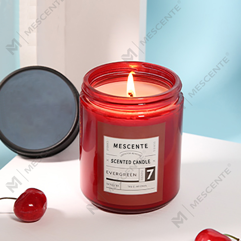 M&Scent custom private label luxury scented soy wax candles with lid