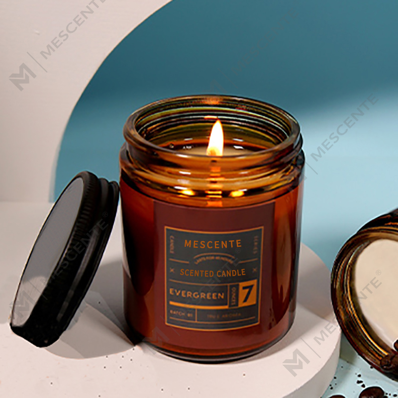 M&Scent custom private label luxury scented soy wax candles with lid