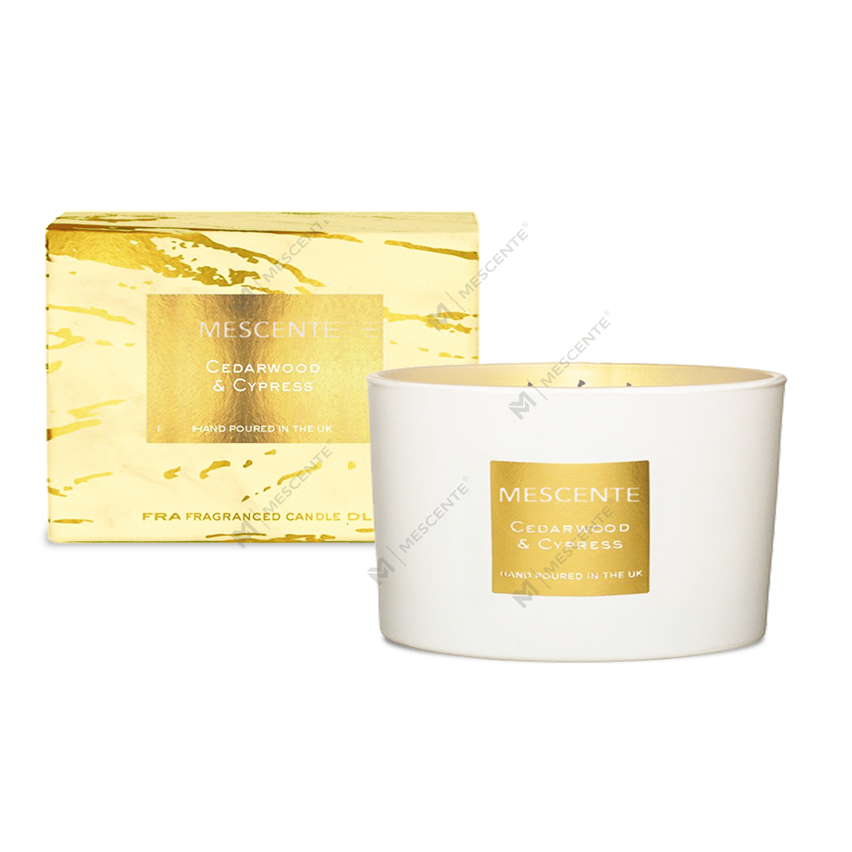 M&Scent wholesale decorative aromatherapy 3 wick scented coconut palm candle gift set