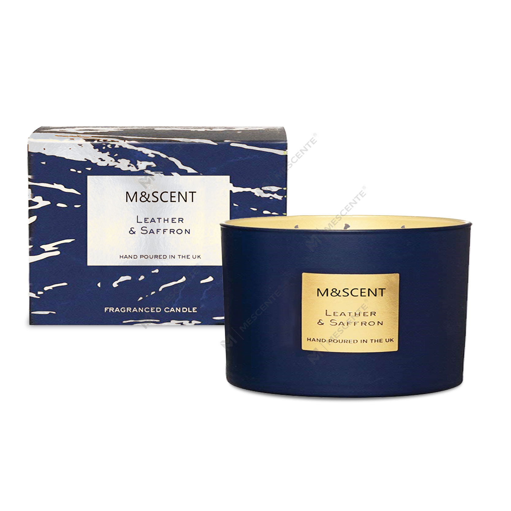 M&Scent wholesale decorative aromatherapy 3 wick scented coconut palm candle gift set