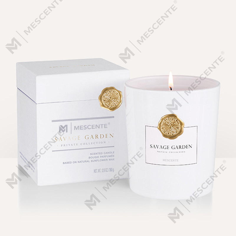 M&Scent luxury custom private label decorative glass jars scented soy wax candle