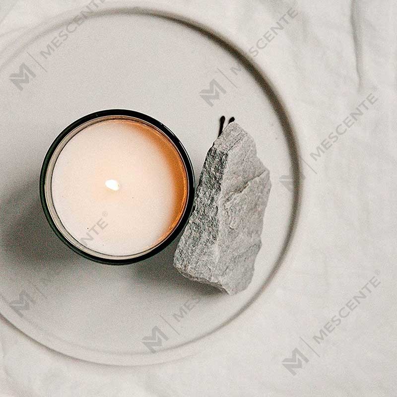 M&Scent Custom Logo Mini Round Crystal Glass Bottle Strong Coffee Soy Wax Scented Candles with Box in Bulk