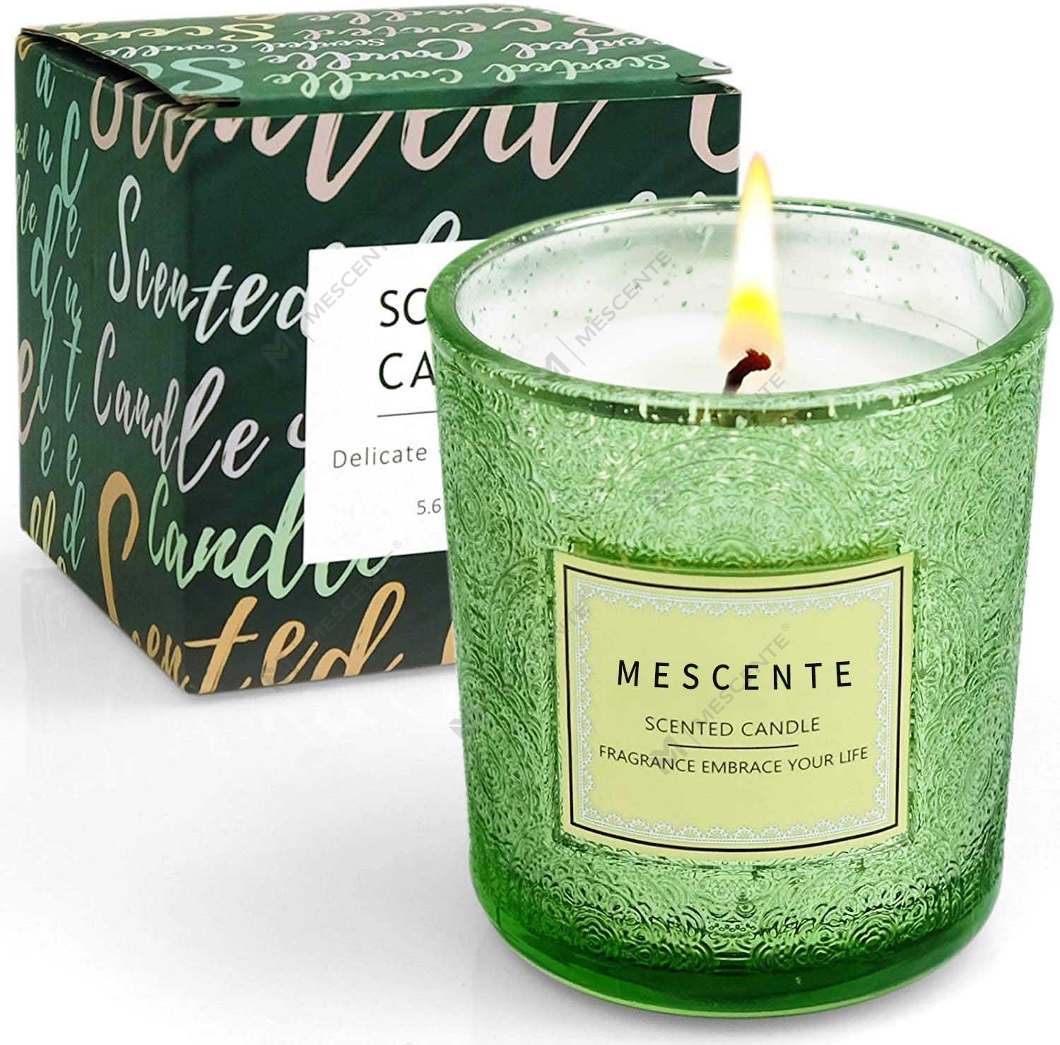 Wholesale Personalized Manufacturers Luxury Home Decor Gift Packaging Color Jar Wax Scented Candle With Dried Flowers