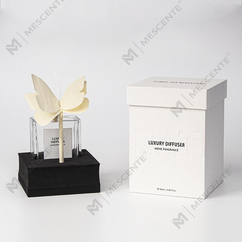 M&Scent Large Square Bottle Big Rattan Stick Liquid Aromatherapy Reed Diffuser Favors with Stopper