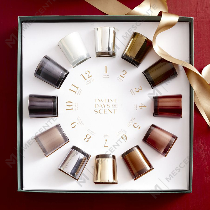 M&Scent Luxury Custom Jar Home Fragrance Christmas Scented Soy Wax Candles with Lid