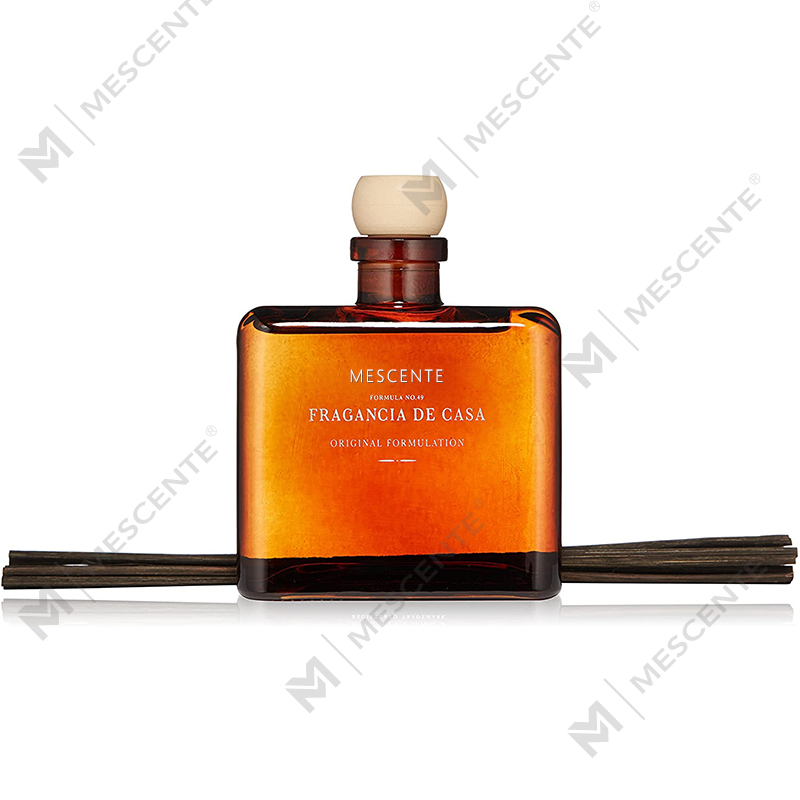 M&Scent Luxury Custom Large Rose Gold Glass Bottle Flower Private Label Liquid Reed Diffuser With Gift Box