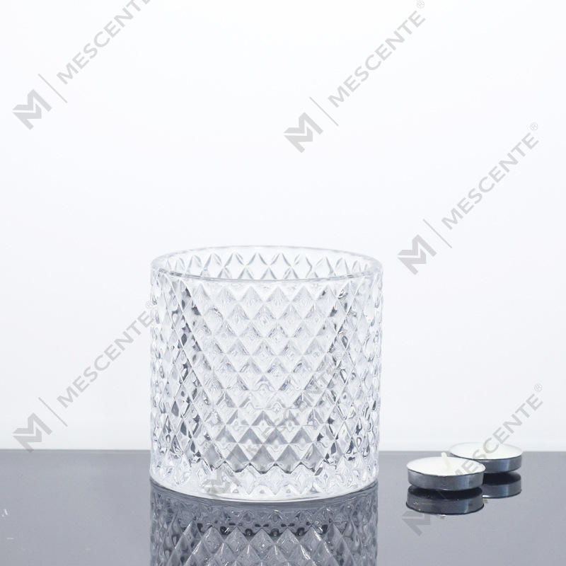 M&Scent Large 3 Wick Pink Candle Jars With Lids In Bulk, Ceramic Candle Jar For Candle Making