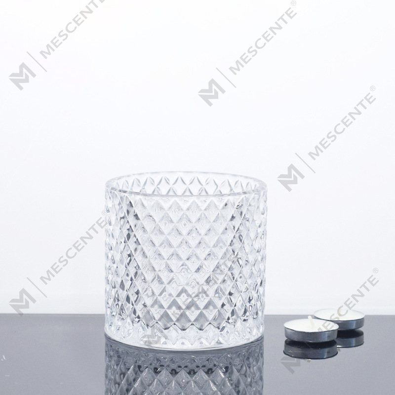 M&Scent Large 3 Wick Pink Candle Jars With Lids In Bulk, Ceramic Candle Jar For Candle Making