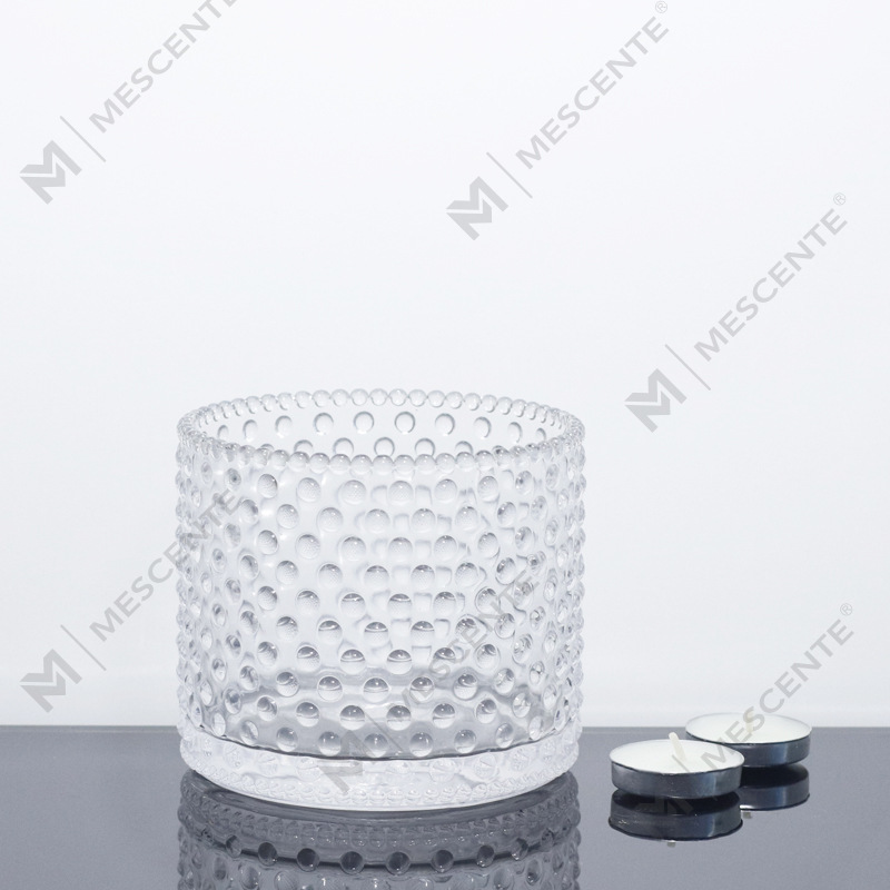 M&Scent Large 3 Wick Pink Candle Jars With Lids In Bulk, Ceramic Candle Jar For Candle Making