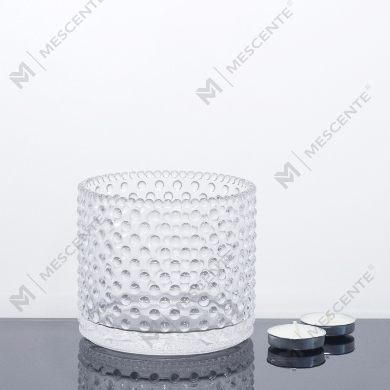 M&Scent Large 3 Wick Pink Candle Jars With Lids In Bulk, Ceramic Candle Jar For Candle Making