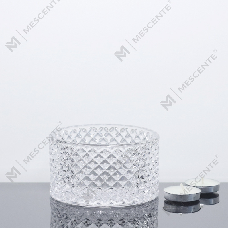 M&Scent Large 3 Wick Pink Candle Jars With Lids In Bulk, Ceramic Candle Jar For Candle Making