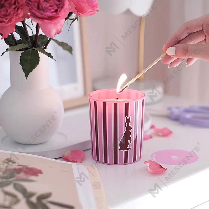 M&Scent wholesale custom luxury home fragrance glass jars scented soy wax candles