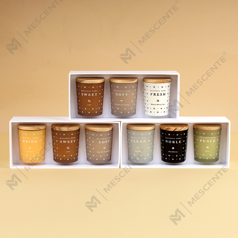 M23352 3 Pack Household Soy Wax Aromatherapy Scented candle set