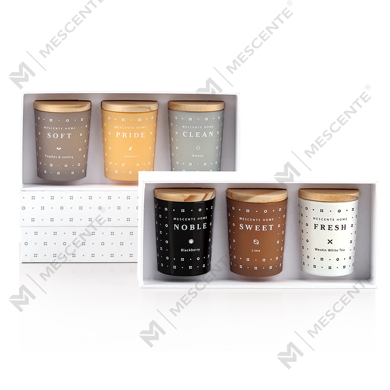 M23352 3 Pack Household Soy Wax Aromatherapy Scented candle set