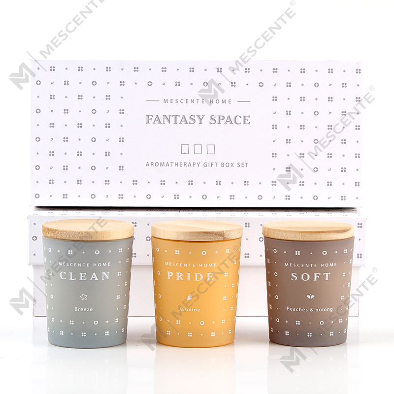 M23352 3 Pack Household Soy Wax Aromatherapy Scented candle set