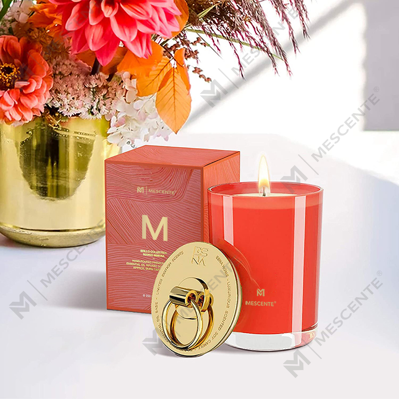 M&Scent Luxury White Soy Wax Logo Personalised Wedding Scented Candles, Custom Camp Candle