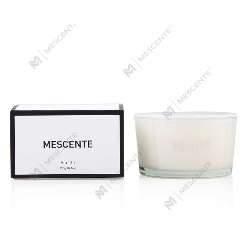 Mescente Wholesale Private Label Glass Jar 3 Wick 100% Soy Wax Scented Candle