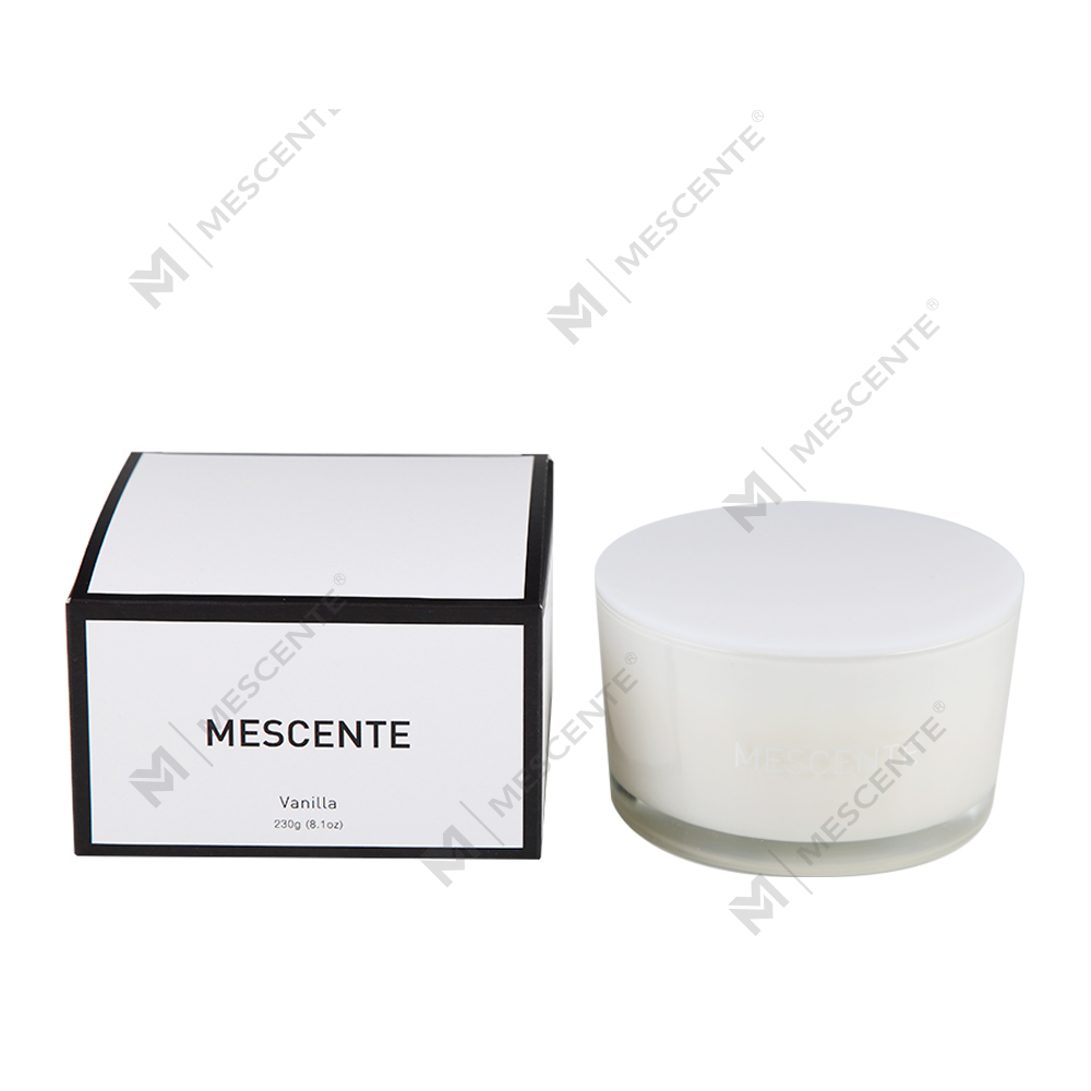 Mescente Wholesale Private Label Glass Jar 3 Wick 100% Soy Wax Scented Candle
