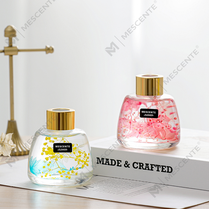 Mini White Bottle Flower Perfume Aroma Reed Diffuser Oil, Fragrance Thailand Reed Diffuser Gift Set