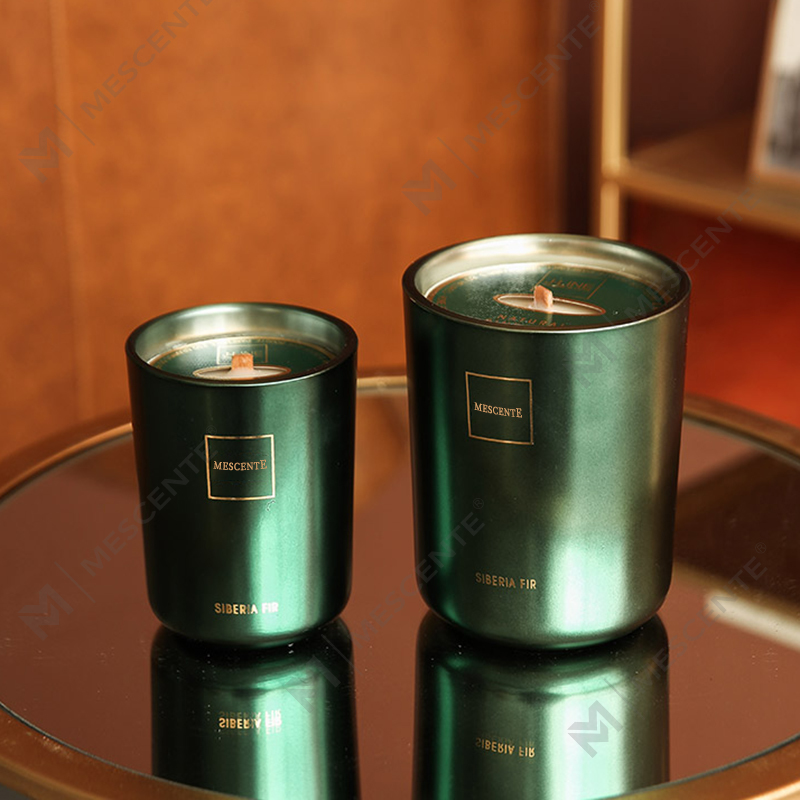 M&Scent Wholesale Customized Luxury Private Label Pillar Scented Soy Wax Wood Wick Aroma Candle