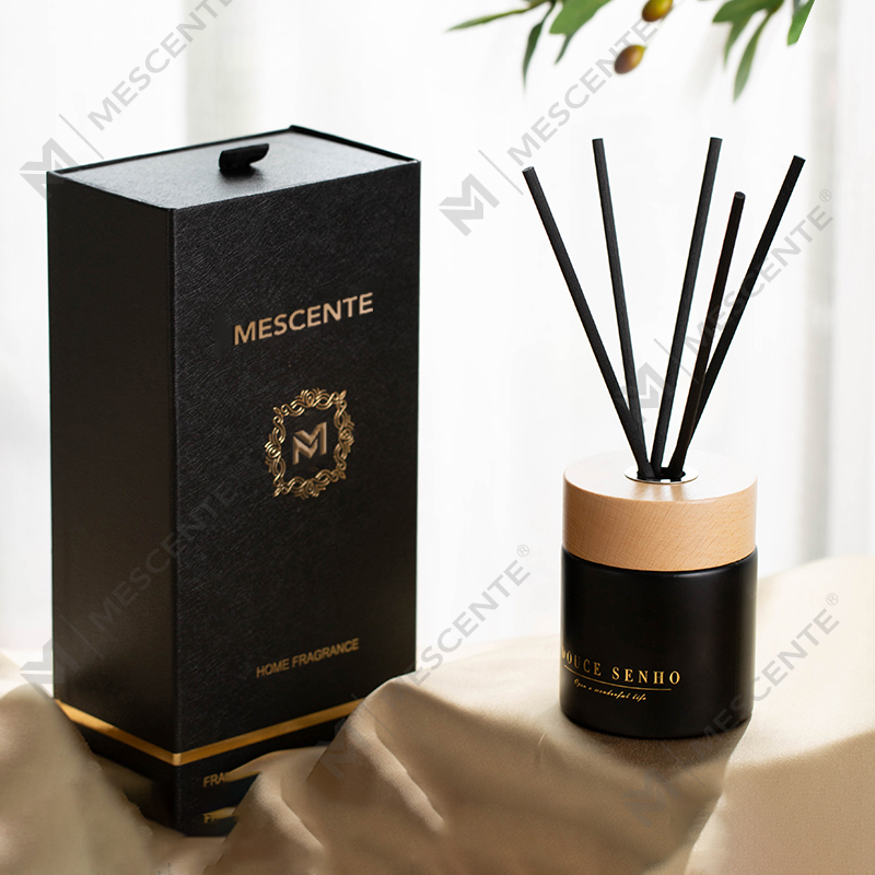 M&Scent Black Bottle Perfume Aroma Reed Diffuser Oil, Fragrance Thailand Reed Diffusers Gift Set