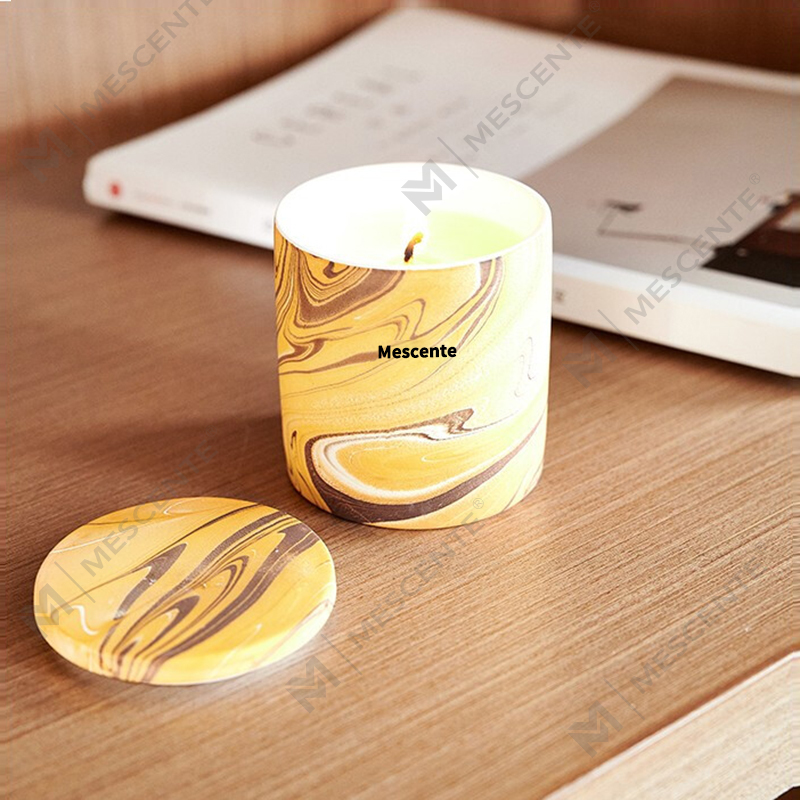 M&Scent Wholesale Cheap Customized Luxury Private Label Pillar Scented Soy Wax Wood Wick Aroma Candle