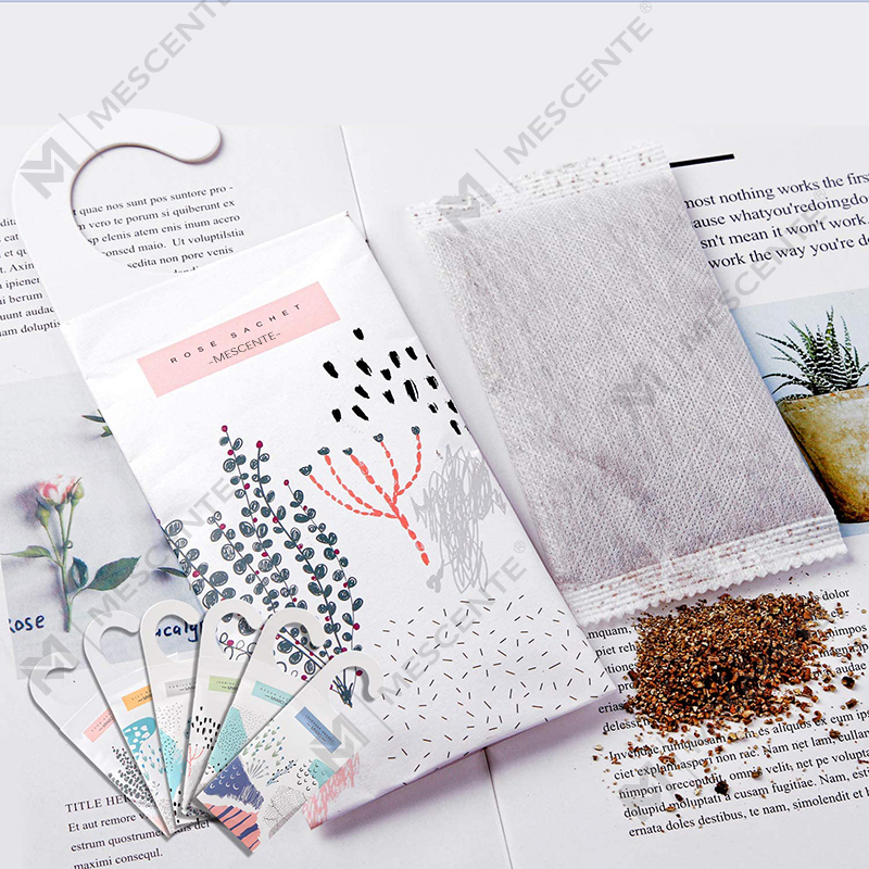 M&Scent New Design Customize Scented Sachet Bags Hanging, Wardrobe Scented Sachets