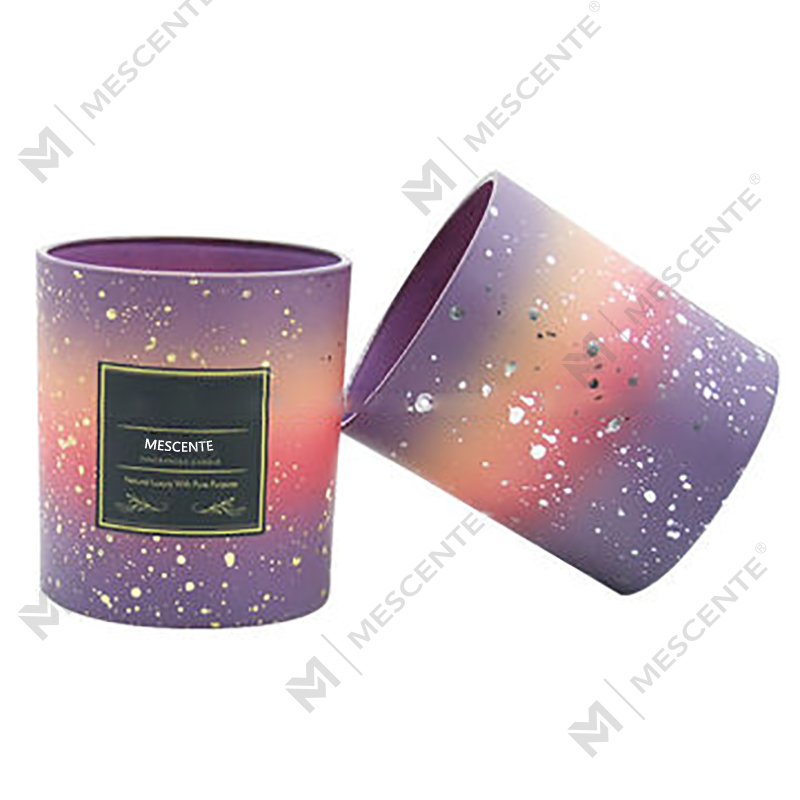 M&Scent Wholesale Custom Empty Frosted Candle Jars For Candle Making With Lid