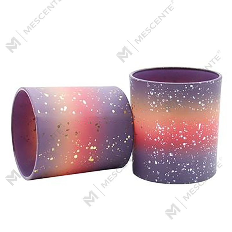 M&Scent Wholesale Custom Empty Frosted Candle Jars For Candle Making With Lid