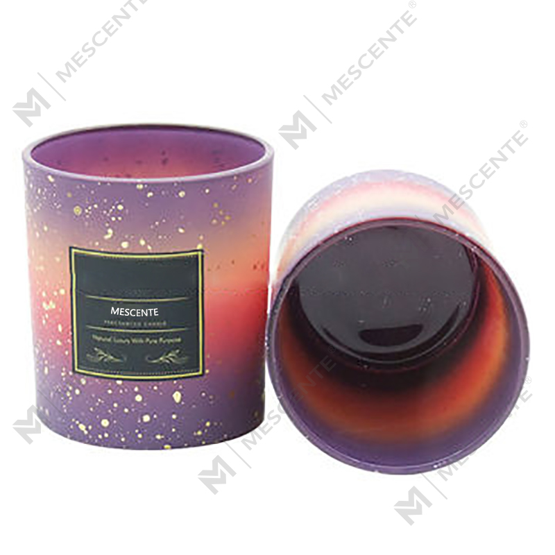 M&Scent Wholesale Custom Empty Frosted Candle Jars For Candle Making With Lid