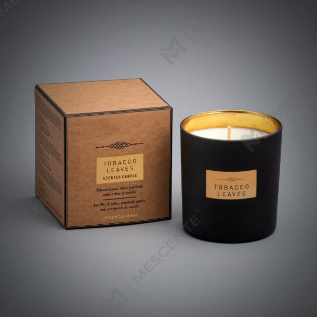 540g large capacity mirror glass scented soy candle