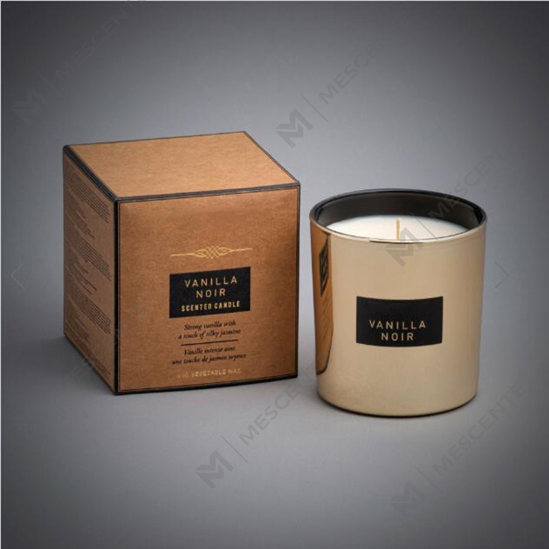 540g large capacity mirror glass scented soy candle