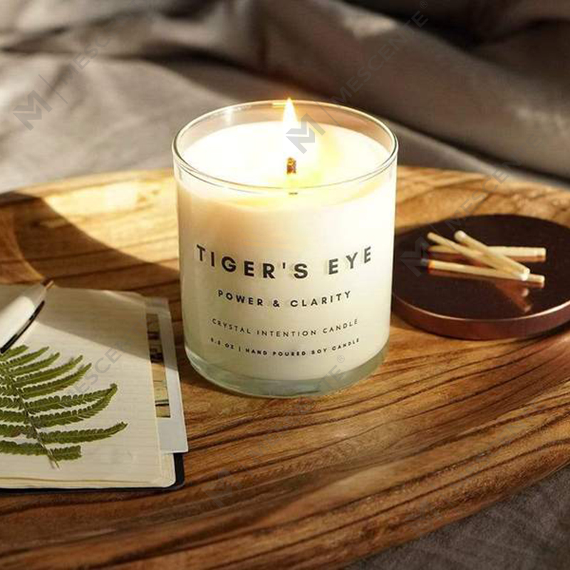 M&Scente new product ideas healing crystal infused crafts scented soy wax candles